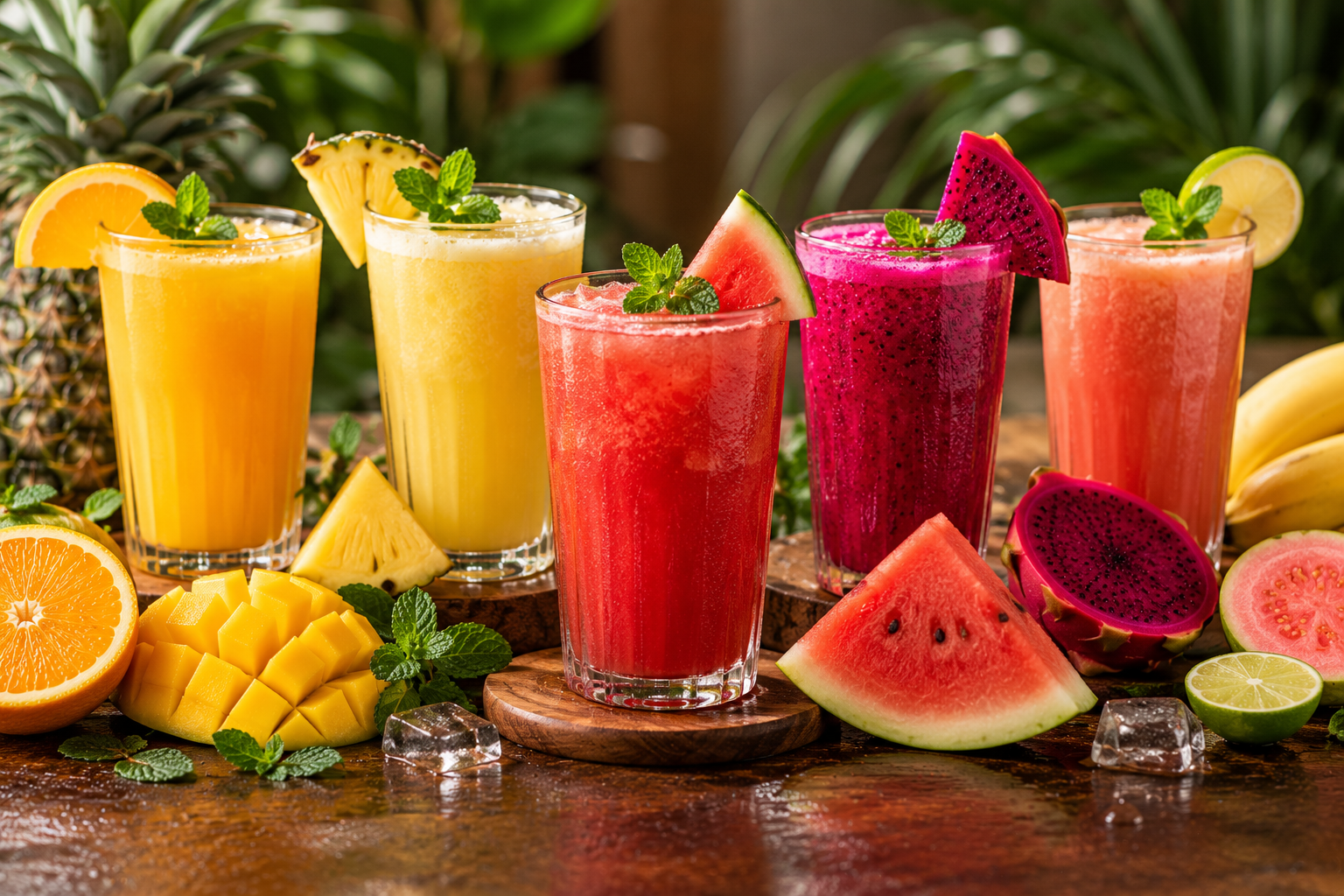 Fresh Fruit or Mixed Fruit Juice